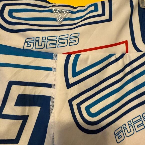 GUESS leggings pants running activewear size large logo print Athleisure Stretch - Picture 10 of 15